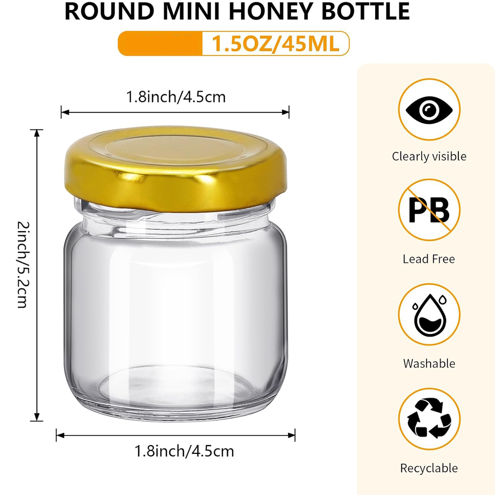 Mini Frascos Redondos Transpar - Baby Food Jars With Lids reseña y precio