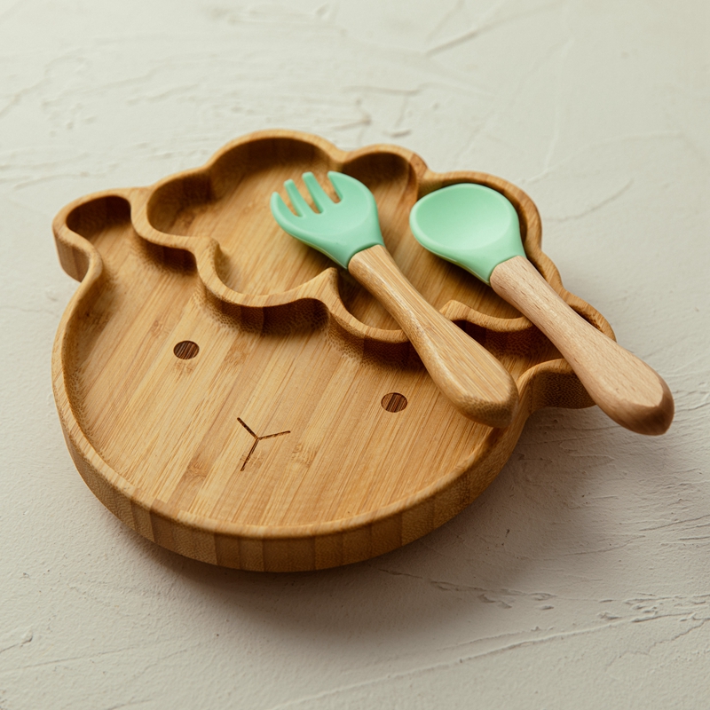 Vajilla de 4 piezas para niños - Baby Food Menu reseña y precio