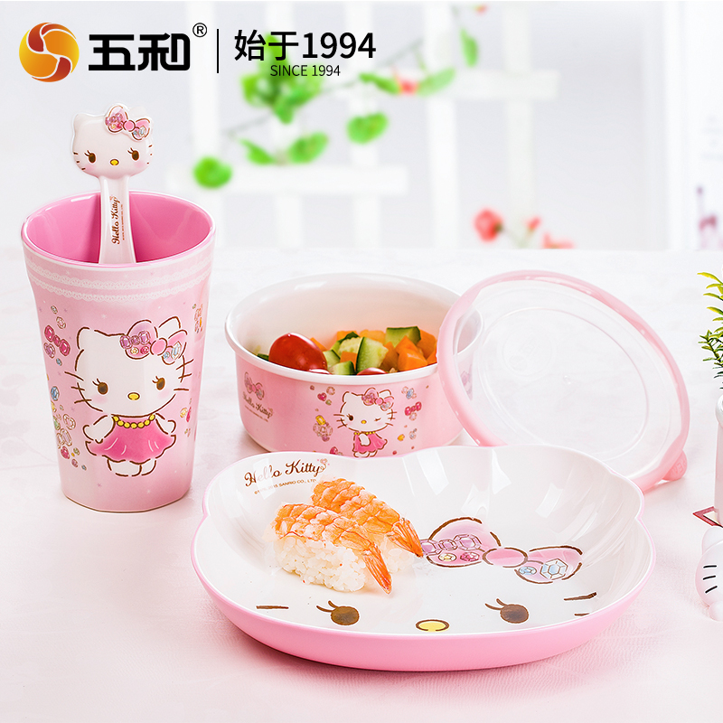 Vajilla de Hello Kitty, tazón  - Baby Food Menu reseña y precio