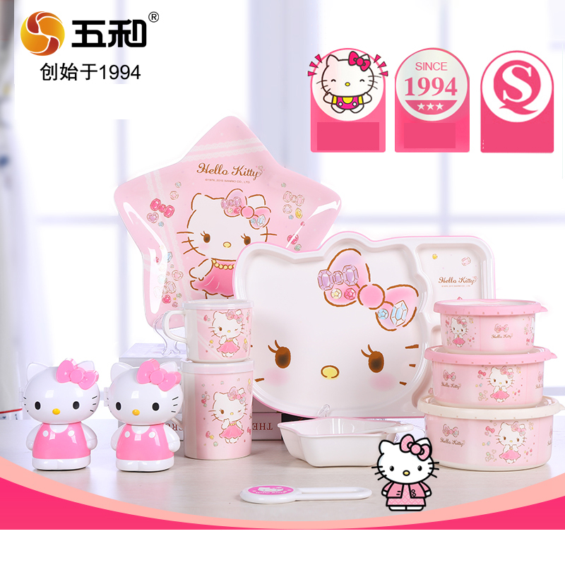 Vajilla de Hello Kitty, tazón  - Baby Food Menu reseña y precio